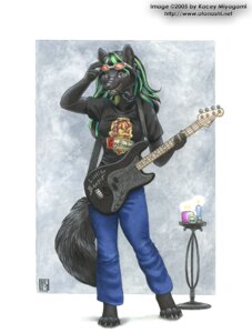 Rating: Safe Score: 0 Tags: 2005 anthro bass_guitar black_body black_fur canid canine clothing e621 english_text eyewear female fur glasses guitar hair kacey long_hair mammal musical_instrument piercing playing_guitar playing_music plucked_string_instrument simple_background solo string_instrument tail text url User: bunchy7s