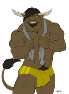 Rating: Explicit Score: 0 Tags: 2012 abs anthro athletic biceps big_muscles big_penis biped bovid bovine brown_body brown_fur brown_hair bulge cattle clothed clothing e621 facial_hair fur genitals goatee green_eyes grin hair hi_res horn housso looking_at_viewer male mammal mehawk muscular muscular_anthro muscular_male pecs penis penis_base pose pubes simple_background smile solo speedo standing swimwear teeth topless towel towel_around_neck vein white_background User: bunchy7s