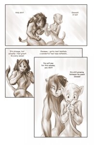 Rating: Questionable Score: 0 Tags: 12-tf 2011 anthro breasts comic dialogue duo e621 english_text felid female ftm_transformation gender_transformation human_to_anthro lion male male/female mammal monochrome mtf_transformation nude pantherine romantic romantic_couple simple_background species_transformation tail text transformation User: bunchy7s