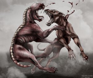 Rating: Questionable Score: 0 Tags: 2010 ambiguous_gender anatomy blood bodily_fluids bone canid canine canis detailed detailed_background digitigrade domestic_dog duo e621 exposed_bone exposed_muscle eyeless feral feral_(silent_hill) fight flesh_creature gore groaner_(silent_hill) isismasshiro konami mammal monster nightmare_fuel quadruped realistic silent_hill skinless spine tail undead vein veiny_skin User: bunchy7s