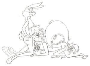 Rating: Explicit Score: 0 Tags: 1990s 1999 20th_century anthro bugs_bunny female fifi_la_fume fur furry isonfaust lola_bunny looney_tunes male rabbit rule34 skunk space_jam straight straight_hair yuri User: bunchy7s