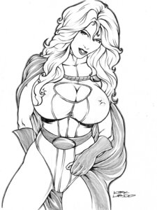 Rating: Explicit Score: 0 Tags: 1girls dc dc_comics female female_only kara_zor-l karen_starr kirk_lindo monochrome power_girl rule34 solo superman_(series) User: bunchy7s
