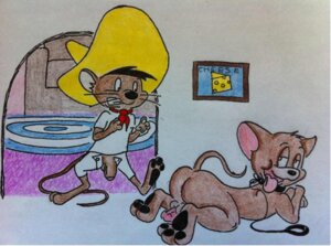 Rating: Explicit Score: 0 Tags: anal anthro ass_up butt cheese clothing collar dairy_products duo e621 erection flaccid food foreskin genitals hat headgear headwear house_mouse humanoid_genitalia humanoid_penis imminent_sex jerry_mouse looney_tunes male male/male mammal metro-goldwyn-mayer mouse murid murine nervous nitemare09 penis presenting presenting_hindquarters rat rodent speedy_gonzales teeth tom_and_jerry tongue tongue_out traditional_media_(artwork) unavailable_at_source warner_brothers whiskers User: bunchy7s