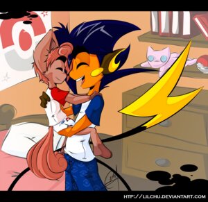 Rating: Safe Score: 0 Tags: age_difference anthro bed bed_knob bedroom blue_bottomwear blue_clothing blue_hair blue_pants blue_shirt blue_t-shirt blue_topwear book bookshelf bottomwear brown_body brown_fur brown_hair brown_tail button_(fastener) button_eyes canid canine clean_diaper clothed clothing diaper dresser duo e621 eyes_closed fan_character fur furniture generation_1_pokemon hair happy inside letterbox lifted lifting lilchu lilchu_(character) male mammal multi_tail multicolored_clothing multicolored_shirt multicolored_t-shirt multicolored_topwear nintendo nose_to_nose orange_body orange_fur pants piggyfront pillow plushie pokeball pokemon pokemon_(species) pokemorph poster raichu red_clothing red_shirt red_t-shirt red_topwear rodent shelf shirt side_view smile standard_pokeball standing t-shirt tail text toddler topwear two_tone_clothing two_tone_shirt two_tone_t-shirt two_tone_topwear url vulpix wearing_diaper white_clothing white_pillow white_shirt white_t-shirt white_topwear young User: bunchy7s