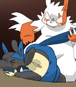 Rating: Explicit Score: 0 Tags: ambiguous_gender anthro black_body black_fur blue_body blue_fur blush brown_background canid canine duo e621 from_behind_position fur generation_3_pokemon generation_4_pokemon gradient_background grin hi_res lucario male male/ambiguous mammal markings nintendo pokemon pokemon_(species) rabbit_zone red_markings sex simple_background slightly_chubby smile tail yellow_body yellow_fur zangoose User: bunchy7s