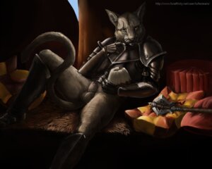 Rating: Explicit Score: 0 Tags: 5:4 animal_genitalia anthro armor balls bethesda_game_studios bottomless clothed clothing detailed_background e621 felid finger_fetish finger_lick finger_play fingers frosting fur genitals khajiit kharjo knight licking male mammal microsoft partially_clothed penis penis_tip pillow plate_armor reclining sheath skyrim solo sweetroll tail tan_body tan_fur text the_elder_scrolls tongue tongue_out tuftedears url warrior User: bunchy7s