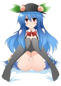 Rating: Explicit Score: 0 Tags: 1girls 2d black_legwear blue_hair censored female female_only food fruit hat long_hair no_panties peach_(fruit) pussy red_eyes ririfu rule34 scribble_censor sitting smile solo tenshi_hinanawi thighhighs touhou vagina User: bunchy7s