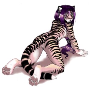 Rating: Explicit Score: 0 Tags: 1:1 all_fours anthro butt e621 feet felid female genitals hair heterochromia hi_res hindpaw leucistic mammal nekovnia nude pantherine paws pink_theme pira presenting presenting_hindquarters purple_hair restricted_palette simple_background solo stripes tail tiger vulva white_background User: bunchy7s