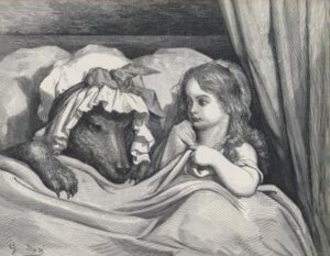 Rating: Safe Score: 0 Tags: 1862 19th_century ancient_art anthro bed big_bad_wolf bonnet canid canine canis child claws clothed clothing duo e621 fairy_tales female formal_art fur furniture greyscale gustave_dore hair hat headgear headwear human little_red_riding_hood little_red_riding_hood_(copyright) looking_aside looking_at_another low_res lying male mammal monochrome nightcap on_back on_bed under_covers wolf young User: bunchy7s Rating: Safe Score: 0 Tags: 1862 19th_century ancient_art anthro bed big_bad_wolf bonnet canid canine canis child claws clothed clothing duo e621 fairy_tales female formal_art fur furniture greyscale gustave_dore hair hat headgear headwear human little_red_riding_hood little_red_riding_hood_(copyright) looking_aside looking_at_another low_res lying male mammal monochrome nightcap on_back on_bed under_covers wolf young User: bunchy7s