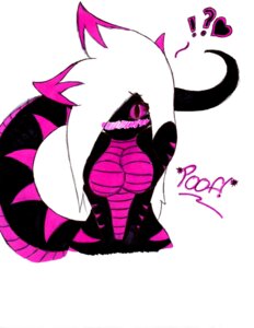 Rating: Questionable Score: 0 Tags: absurd_res big_breasts black_body black_scales blush breasts e621 embarrassed female hair heart_symbol hi_res highlights_(coloring) magic markings non-mammal_breasts pink_body pink_eyes pink_scales python reptile scales scalie simple_background snake solo tail thick_tail toony vexelpython white_hair User: bunchy7s