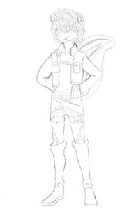 Rating: Safe Score: 0 Tags: anthro attack_on_titan belt biped boots bulge clothing e621 footwear full-length_portrait hands_behind_back harness hi_res jacket knee_boots knee_highs lacing legwear line_art looking_at_viewer male mammal markings mephitid mishaxi monochrome noire_(character) portrait raised_tail round_ears shaggy_hair shoes simple_background sketch skunk solo spread_legs spreading standing straps striped_markings striped_skunk striped_tail stripes suspenders tail tail_markings topwear vest white_background User: bunchy7s