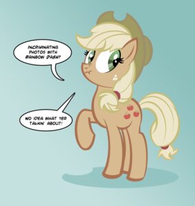 Rating: Safe Score: 0 Tags: applejack_(mlp) dialogue e621 earth_pony english_text equid equine female feral friendship_is_magic hasbro hi_res horse mammal my_little_pony pixelkitties pony quadruped solo tail text User: bunchy7s
