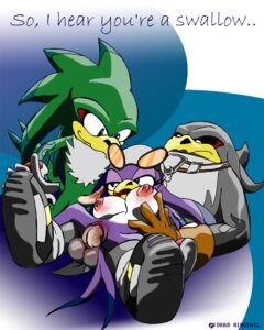 Rating: Explicit Score: 0 Tags: accipitrid accipitriform albatross anthro avian balls beak bird blue_eyes breasts clitoris clothing deadringtail e621 erection eyewear eyewear_on_head female footwear genitals gloves green_body green_eyes grey_balls grey_body group handwear hirundinid humor jet_the_hawk kerchief male male/female nipples non-mammal_breasts non-mammal_nipples oscine passerine penetration penis procellariiform pun purple_body sega sex shoes sonic_riders sonic_the_hedgehog_(series) storm_the_albatross sunglasses swallow_(bird) tail vaginal vaginal_penetration vulva wave_the_swallow User: bunchy7s