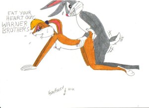 Rating: Explicit Score: 0 Tags: 1990s 1999 20th_century anthro bugs_bunny female fur furry isonfaust lola_bunny looney_tunes male rabbit rule34 space_jam straight straight_hair User: bunchy7s