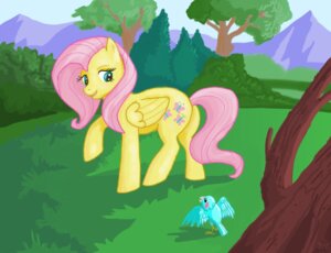 Rating: Safe Score: 0 Tags: avian bird detailed_background e621 equid equine feathered_wings feathers female feral fluttershy_(mlp) forest friendship_is_magic hair hasbro mammal mountain my_little_pony mythological_creature mythological_equine mythology nature outside pegasus pink_hair plant quadruped sky solo sorc tail tree wings wood yellow_body yellow_feathers User: bunchy7s