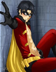 Rating: Explicit Score: 0 Tags: 1boy 2011 abs against_wall balls batman_(series) belt black_hair blindfold dc dc_comics erection fwips gloves human light-skinned_male light_skin male male_focus male_only mask open_clothes open_shirt penis robin_(dc) robin_(tim_drake) rule34 sitting smile solo solo_focus sunglasses testicles tim_drake User: bunchy7s