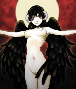 Rating: Questionable Score: 0 Tags: black_wings breasts copyright_request demon demon_girl female horns navel nude red_eyes rule34 tamaoki_benkyou wings User: bunchy7s
