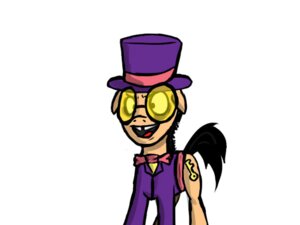 Rating: Safe Score: 0 Tags: 4:3 black_hair bottomless bow_(feature) bow_tie clothed clothing crossover e621 equid equine eyewear feral friendship_is_magic glasses hair hasbro hat headgear headwear horse key male mammal my_little_pony parody ponification pony quadruped simple_background solo suit superjail! tail the_warden unknown_artist white_background User: bunchy7s