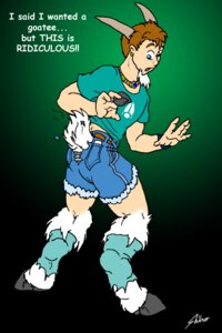 Rating: Safe Score: 0 Tags: bottomwear bovid caprine catmonkshiro clothing e621 english_text facial_hair footwear goat goatee hooves horn humor legwear male mammal pun shorts socks solo text transformation User: bunchy7s
