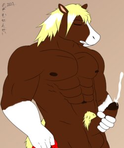 Rating: Explicit Score: 0 Tags: 2011 anthro balls biped blonde_hair bodily_fluids cum cumshot e621 ejaculation equid equine erection genital_fluids genitals hair horse humanoid_genitalia humanoid_penis male mammal masturbation muscular muscular_anthro muscular_male nipples nozomusensei nude orgasm penile penile_masturbation penis pubes solo User: bunchy7s