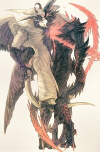 Rating: Questionable Score: 0 Tags: angelo_credo avian bodily_fluids capcom claws dante_(dmc) demon devil_may_cry devil_may_cry_4 devil_trigger duo e621 feathered_wings feathers heart_symbol hi_res horn male male/male rae_(artist) red_eyes smile sweat sweatdrop tail tail_between_legs tail_grab transformation wings User: bunchy7s