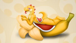 Rating: Safe Score: 0 Tags: 16:9 2014 3_toes 5_fingers anthro banana barefoot biped butt claws digital_media_(artwork) dinosaur e621 feet fingers food food_fetish fruit hi_res hindpaw looking_at_viewer lying male mario_bros nintendo nude on_front paws pecs plant prehistoric_species purple_eyes raised_tail red_body red_skin reptile scalie simple_background smile solo spikes suggestive suggestive_food tail teeth toes tongue tongue_out vader-san wallpaper widescreen yellow_body yellow_skin yellow_yoshi yoshi User: bunchy7s