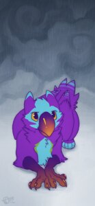 Rating: Safe Score: 0 Tags: 2012 4_toes avian beak e621 feathered_wings feathers feet female feral gryphon lying merygryph merystic mythological_avian mythological_creature mythology on_front purple_body purple_feathers solo toes wings User: bunchy7s