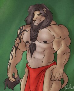 Rating: Safe Score: 0 Tags: 2014 abs amber_eyes anthro barta biceps big_muscles biped black_hair bottomwear braided_hair brown_body brown_fur clothed clothing e621 felid fur hair icewolf lion loincloth male mammal mane muscular muscular_anthro muscular_male nipple_piercing nipples pantherine pecs piercing pose solo standing tan_body tan_fur tattoo topless User: bunchy7s