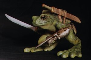 Rating: Safe Score: 0 Tags: 5_fingers 5_toes ambiguous_gender amphibian assassin barefoot dagger e621 feet fingers frog green_body green_skin holding_melee_weapon holding_object holding_sword holding_weapon melee_weapon mostly_nude sculpture sheathed_weapon snuurg solo statue sword toes weapon User: bunchy7s