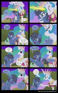 Rating: Safe Score: 0 Tags: 2014 absurd_res bodily_fluids brown_eyes clutterstep_(oc) comic crown cutie_mark dialogue duo e621 earth_pony english_text equid equine eyes_closed fan_character feathered_wings feathers female friendship_is_magic fur grey_hair hair hasbro headgear hi_res horn horse male mammal mlp-silver-quill multicolored_hair my_little_pony mythological_creature mythological_equine mythology open_mouth outside pony princess_celestia_(mlp) purple_eyes royalty star sweat teeth text url white_body white_feathers white_fur winged_unicorn wings User: bunchy7s