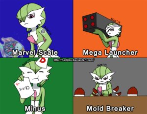 Rating: Safe Score: 0 Tags: 2014 aquatic e621 english_text eyes_closed female fish gardevoir generation_3_pokemon harijizo incorrect_math mammal math multiple_images nintendo pokemon pokemon_(species) rainbow_fish rainbow_fish_(character) ranged_weapon red_eyes rocket_launcher slim text weapon User: bunchy7s