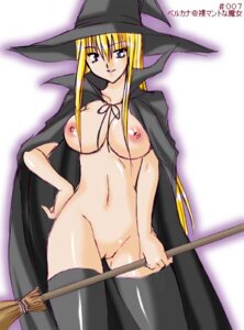 Rating: Explicit Score: 0 Tags: berkana broom cape female mega_man mega_man_x nude rule34 thighhighs witch_hat User: bunchy7s