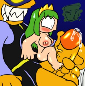 Rating: Explicit Score: 0 Tags: alex_kidd blue_background cum cumming erection female green_hair janken_the_great nude nude_female princess_lora rule34 sega smile tagme teeth thewill User: bunchy7s