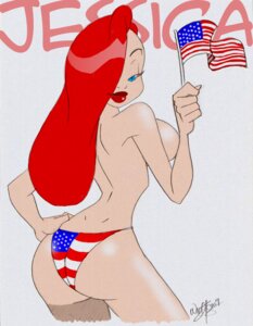 Rating: Explicit Score: 0 Tags: 1girls american_flag american_flag_bikini ass blue_eyes disney female female_only human jessica_rabbit lipstick panties red_hair rule34 solo topless who_framed_roger_rabbit User: bunchy7s