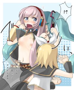 Rating: Explicit Score: 0 Tags: 3girls alternate_breast_size aqua_hair assisted_exposure blonde_hair blue_eyes blush bouncing_breasts breast_grab breast_padding breasts bullying color embarrassed enf female female_only flat_chest grabbing hair_ribbon hatsune_miku kagamine_rin long_hair manobana_nodoka manoha_(sawayaka-batake) megurine_luka multiple_girls navel nipples open_clothes open_shirt pads pink_hair ribbon rule34 shirt short_hair small_breasts tear tears twintails vocaloid yuri User: bunchy7s