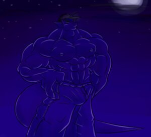 Rating: Questionable Score: 0 Tags: anthro biped blue_eyes bottomwear bulge claws clothing danandnite dragon e621 male moon muscular muscular_anthro muscular_male mythological_creature mythological_scalie mythology night nipples pants scalie solo standing star tail User: bunchy7s