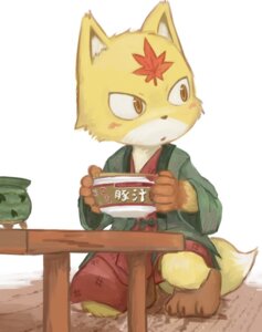 Rating: Safe Score: 0 Tags: 2007 3_toes 5_fingers amber_eyes amearare anthro asian_clothing barefoot biped canid canine claws clothing e621 east_asian_clothing feet fingers food fox fur furniture japanese_clothing japanese_description japanese_text kemono kimono kneeling looking_aside male mammal maple_leaf noodles ramen simple_background solo table tail text toes white_background yellow_body yellow_fur User: bunchy7s