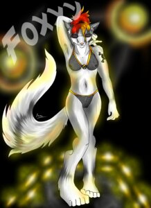 Rating: Questionable Score: 0 Tags: anthro bikini camel_toe canid canine canis clothed clothing e621 female hi_res mammal skimpy solo swimwear tail two-piece_swimsuit unknown_artist wolf User: bunchy7s