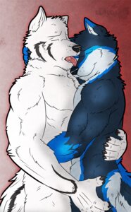 Rating: Questionable Score: 0 Tags: abs anthro anthro_on_anthro athletic backdraft biceps black_body black_fur blue_body blue_fur canid canine canis claws cuddling duo e621 eyes_closed fangs fur hug licking love lukoi male male/male mammal muscular muscular_male nude open_mouth pecs romantic romantic_couple standing tail teeth tongue tongue_out vond white_body white_fur wolf User: bunchy7s Rating: Questionable Score: 0 Tags: abs anthro anthro_on_anthro athletic backdraft biceps black_body black_fur blue_body blue_fur canid canine canis claws cuddling duo e621 eyes_closed fangs fur hug licking love lukoi male male/male mammal muscular muscular_male nude open_mouth pecs romantic romantic_couple standing tail teeth tongue tongue_out vond white_body white_fur wolf User: bunchy7s
