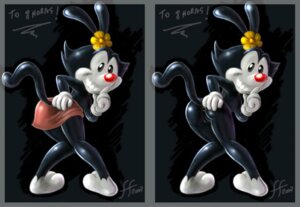 Rating: Explicit Score: 0 Tags: 14-bis 2007 animaniacs anthro ass ass_in_dress back_view barefoot black_fur clothing color dot_warner female female_only flower fur furry nude pussy red_nose rule34 skirt smile solo tagme topless vulva white_fur User: bunchy7s