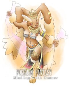 Rating: Questionable Score: 0 Tags: 4:5 anthro anthrofied biped bottomwear breasts brown_body brown_fur clothed clothing cosplay dancing e621 english_text female fur generation_4_pokemon jewelry kemono lagomorph loincloth long_ears lopunny mammal mo_to_i_chi necklace nintendo pokemon pokemon_(species) pokemorph red_eyes skimpy solo standing text under_boob waist_accessory User: bunchy7s