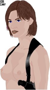 Rating: Explicit Score: 0 Tags: breasts brown_hair bust_portrait female female_only gun jill_valentine jill_valentine_(sienna_guillory) resident_evil rule34 short_hair side_view solo tagme white_background User: bunchy7s