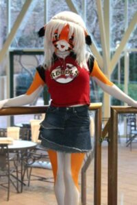 Rating: Safe Score: 0 Tags: 2:3 anthro clothing costume e621 felid female fursuit grandfathered_content human low_res mammal pantherine photography_(artwork) real solo stripes tiger unknown_artist User: bunchy7s