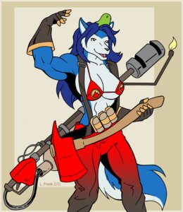 Rating: Safe Score: 0 Tags: abs anthro biceps big_breasts bikini biped blue_body blue_fur blue_hair breasts canid canine canis clothed clothing e621 female fur hair hat headgear headwear hopey long_hair mammal muscular muscular_anthro muscular_female pyro_(team_fortress_2) simple_background skimpy solo standing swimwear tail team_fortress_2 tight_clothing two-piece_swimsuit under_boob valve valve_corporation white_background wolf wom-bat User: bunchy7s