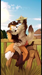 Rating: Explicit Score: 0 Tags: aardwolf anal anal_penetration animal_genitalia animal_penis anthro balls bent_arm bent_legs biceps big_penis black_body black_fur black_hair black_nose bodily_fluids bottomless brown_body brown_eyes brown_fur canid canine canine_genitalia canine_penis claws clenched_teeth clothed clothing cloud cowboy_hat cum duo e621 erection fangs farm fluffy fluffy_tail fox from_front_position fur genital_fluids genitals green_eyes grey_body grey_fur grin hair hand_on_another's_shoulder hand_on_leg hand_on_shoulder hand_on_thigh hat headgear headwear hi_res hug hyena knot leg_grab male male/male male_on_bottom male_on_top male_penetrated male_penetrating male_penetrating_male mammal markings mastery_position muscular no_swift nude on_bottom on_top orange_body orange_fur outside penetration penis saddle sex sheath shirt shoulder_grab sitting sky smile straddling stripes tail tank_top teeth telford thigh_grab toe_claws topwear vein vest white_body white_fur User: bunchy7s