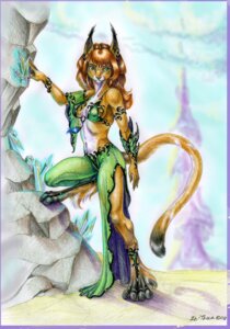 Rating: Safe Score: 0 Tags: 2009 breasts cleavage clothed clothing crystal detailed detailed_background e621 ear_piercing esa82 felid feline female green_eyes jewelry lynx mammal nipple_outline piercing skimpy solo tail toony User: bunchy7s