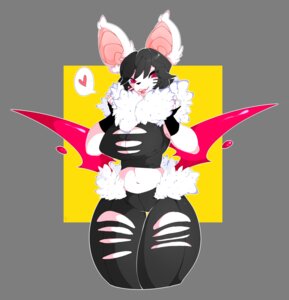 Rating: Safe Score: 0 Tags: abstract_background alpha_channel anthro arms_bent bat biped black_clothing black_fingerless_gloves black_gloves black_handwear bottomwear breasts cleavage clothed clothed_anthro clothed_female clothing e621 ear_tuft eyelashes eyelashes_through_hair female fingerless_gloves fluffy fur glistening glistening_eyes glistening_hair glistening_wings gloves hair handwear heart_symbol koitonic looking_at_viewer mammal membrane_(anatomy) membranous_wings midriff neck_tuft open_mouth pants pictographics portrait red_eyes red_heart red_wings roxi_(cornfrosty) simple_background solo speech_bubble standing teeth thick_thighs three-quarter_portrait torn_bottomwear torn_clothing torn_pants translucent translucent_hair transparent_background tuft white_body white_fur wings User: bunchy7s