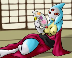 Rating: Questionable Score: 0 Tags: 2013 anthro asian_clothing biped breasts chucklefish clothed clothing e621 east_asian_clothing female gnollykins hand_fan hylotl japanese_clothing looking_at_viewer lying nipples obi solo starbound undressing yukata User: bunchy7s