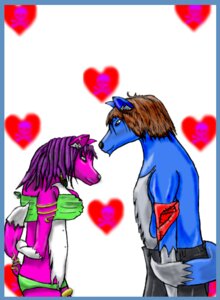 Rating: Safe Score: 0 Tags: anthro bikini blue_body blue_border blue_fur border bottomwear brown_hair canid canine clothed clothing de_leon dipstick_tail duo e621 ear_piercing female fox fox5324 fur gira gold_(metal) hair heart_symbol jewelry kerchief love male mammal markings mat megagirl567 meggan pants piercing pink_body pink_fur purple_hair romantic romantic_ambiance romantic_couple skimpy swimwear tail tail_markings two-piece_swimsuit warm User: bunchy7s