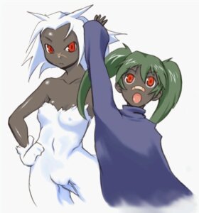 Rating: Explicit Score: 0 Tags: bandage bandages cave_story dark_skin dual_persona female green_hair human_sue lowres mimiga possessed_sue red_eyes rule34 sue_sakamoto time_paradox white_hair User: bunchy7s
